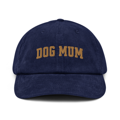 Dog Mum Embroidered Corduroy Hat