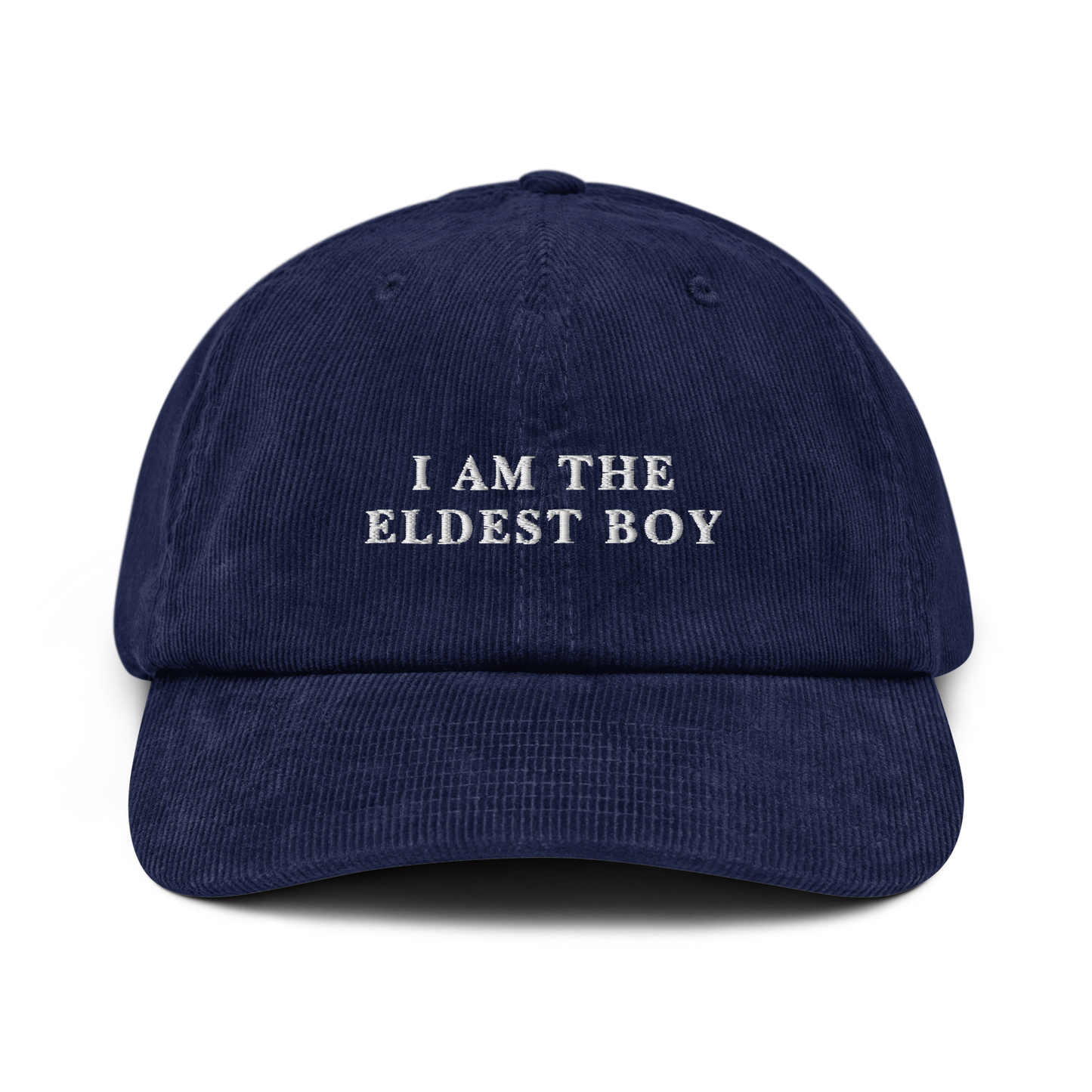 I Am The Eldest Boy Succession Embroidered Corduroy Hat