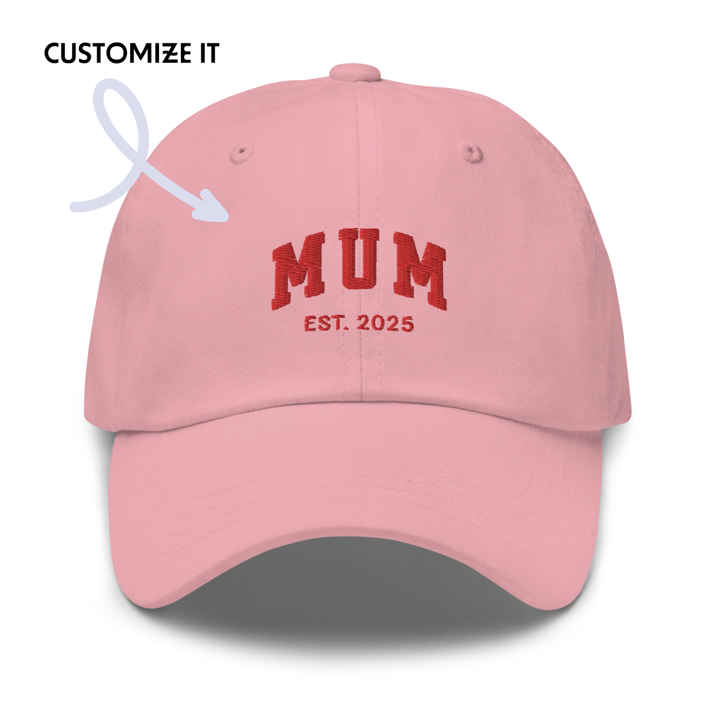 CUSTOM YEAR Mum to Be Embroidered Dad Hat