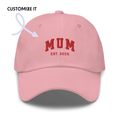 CUSTOM YEAR Mum to Be Embroidered Dad Hat