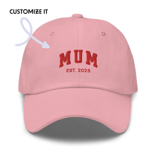 CUSTOM YEAR Mum to Be Embroidered Dad Hat