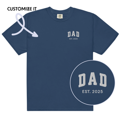 CUSTOM YEAR Dad Embroidered Premium T-Shirt