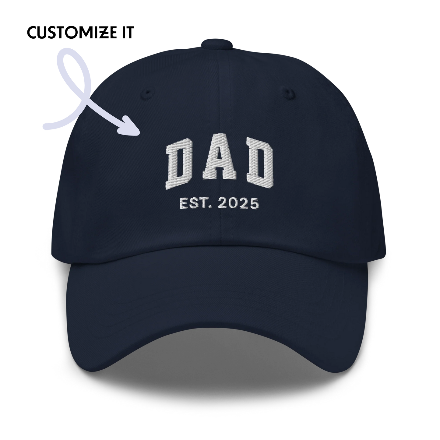 CUSTOM YEAR Dad to Be Embroidered Dad Hat