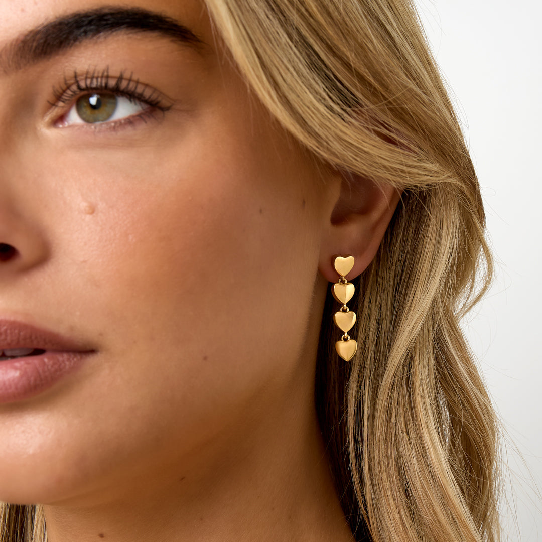 Stainless Steel Dangle Earrings Heart Casual Daily Simple Series Women's jewelry