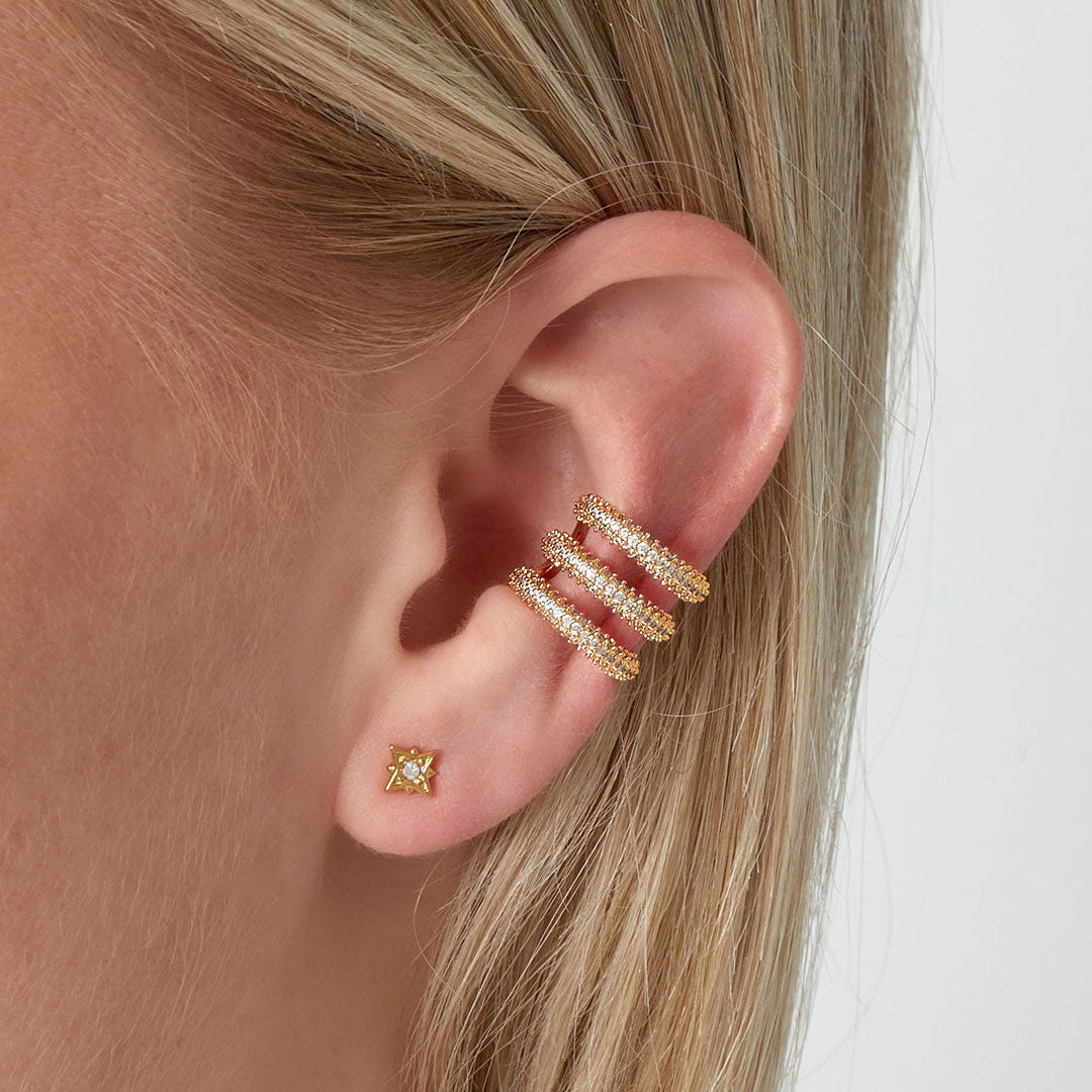 Ear cuff bling trio