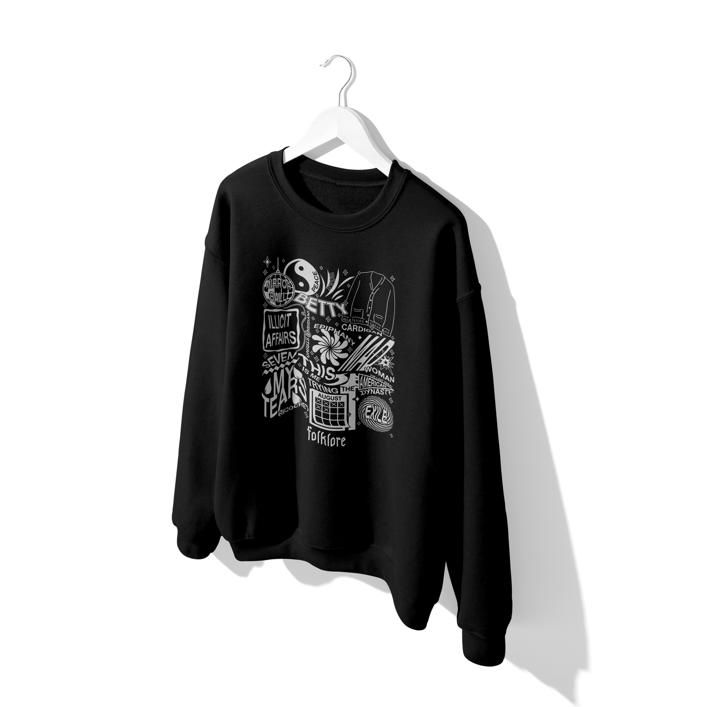 folklore Album Lyrics Taylor Crewneck Sweatshirt