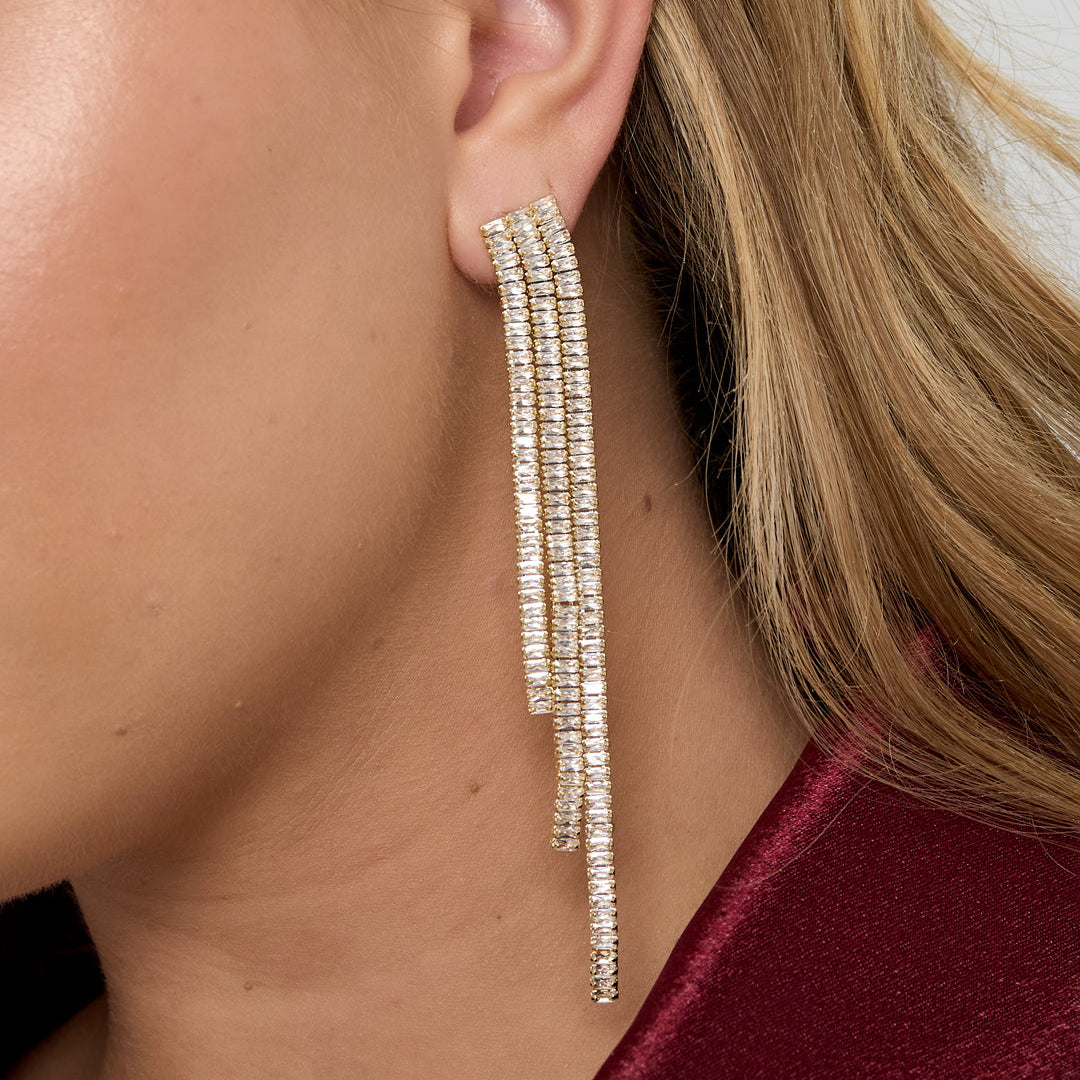 Copper Dangle Earrings Geometric Elegant Christmas Luxurious Series Women's jewelry