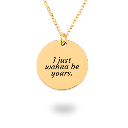 CUSTOM This Song Reminds Me of You Pink Song Lyrics Coin Necklace