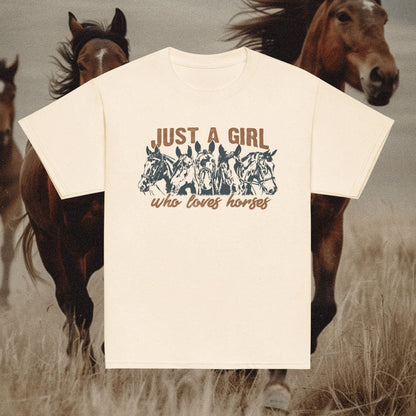 Just a Girl Who Loves Horses Baby Tee