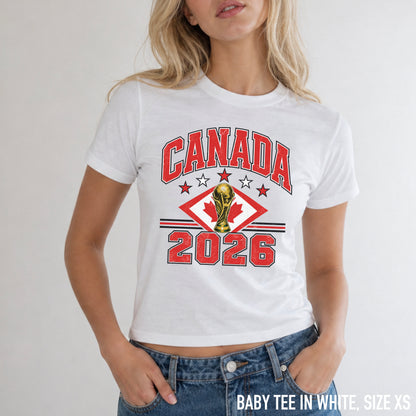 Canada 2026 Football World Cup Baby Tee