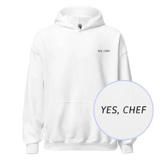 Yes Chef The Bear Embroidered Hoodie