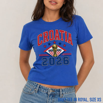 Croatia 2026 Football World Cup Baby Tee
