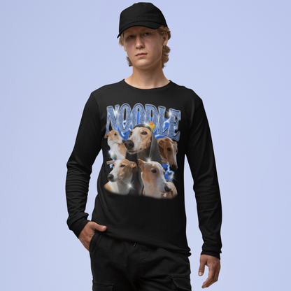 CUSTOM Create Your Own Custom Bling Pet Bootleg Sleeve Tee T-Shirt