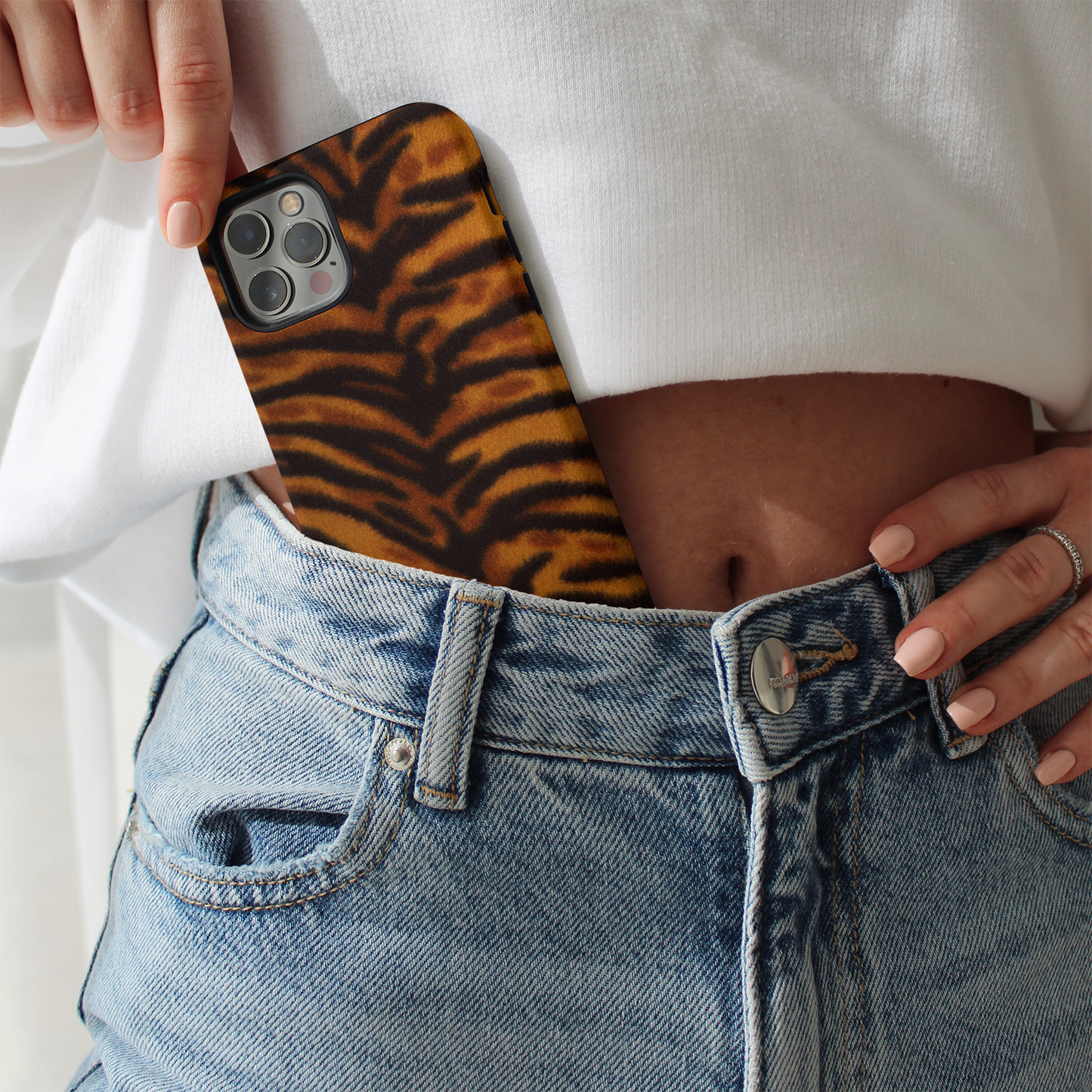 Tiger Stripes Print iPhone Case