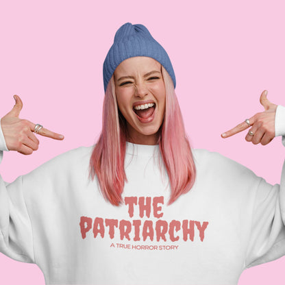 The Patriarchy: A True Horror Story Feminist Crewneck Sweatshirt