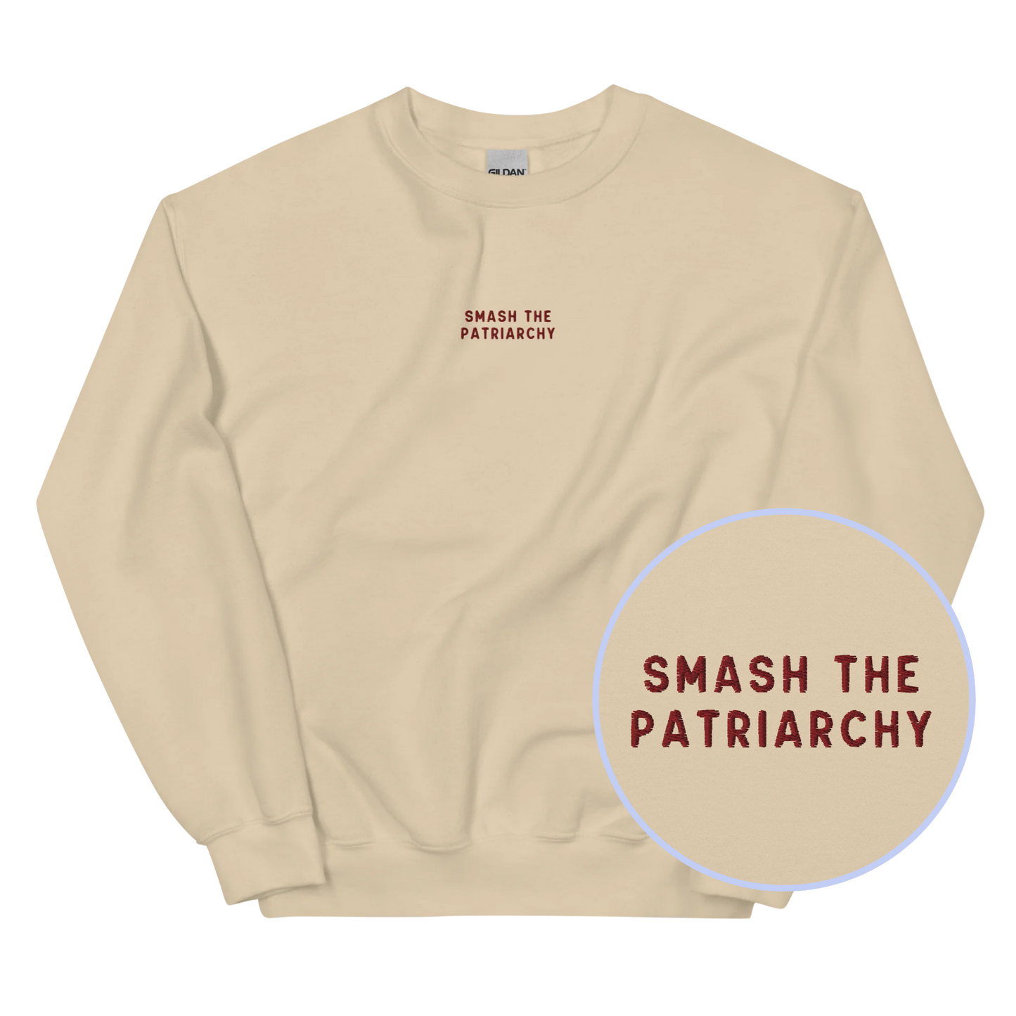 Smash the Patriarchy Embroidered Sweatshirt