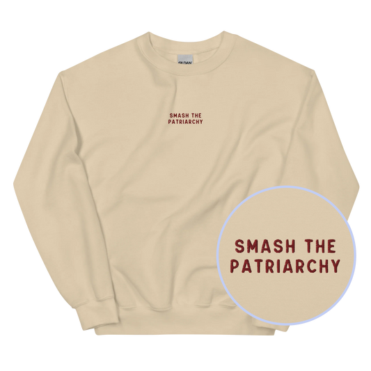 Smash the Patriarchy Embroidered Sweatshirt