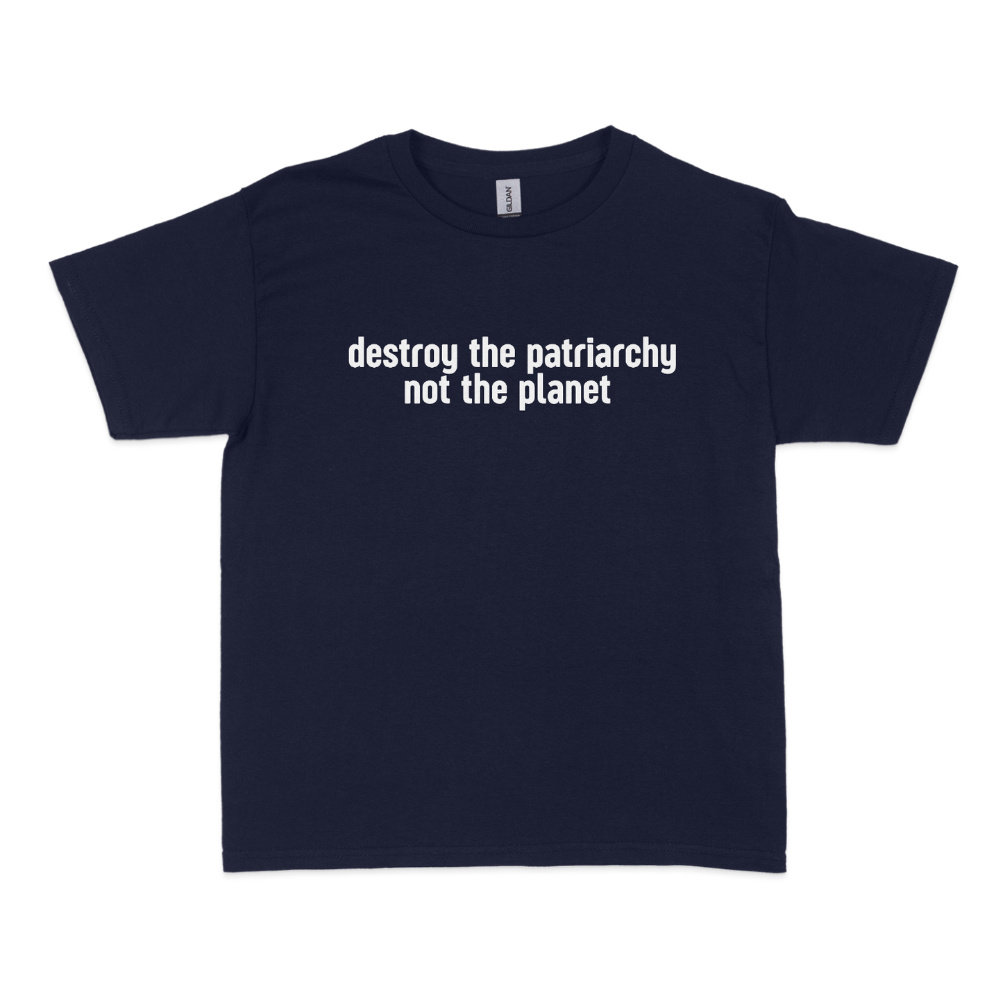 Destroy The Patriarchy Not The Planet Baby Tee