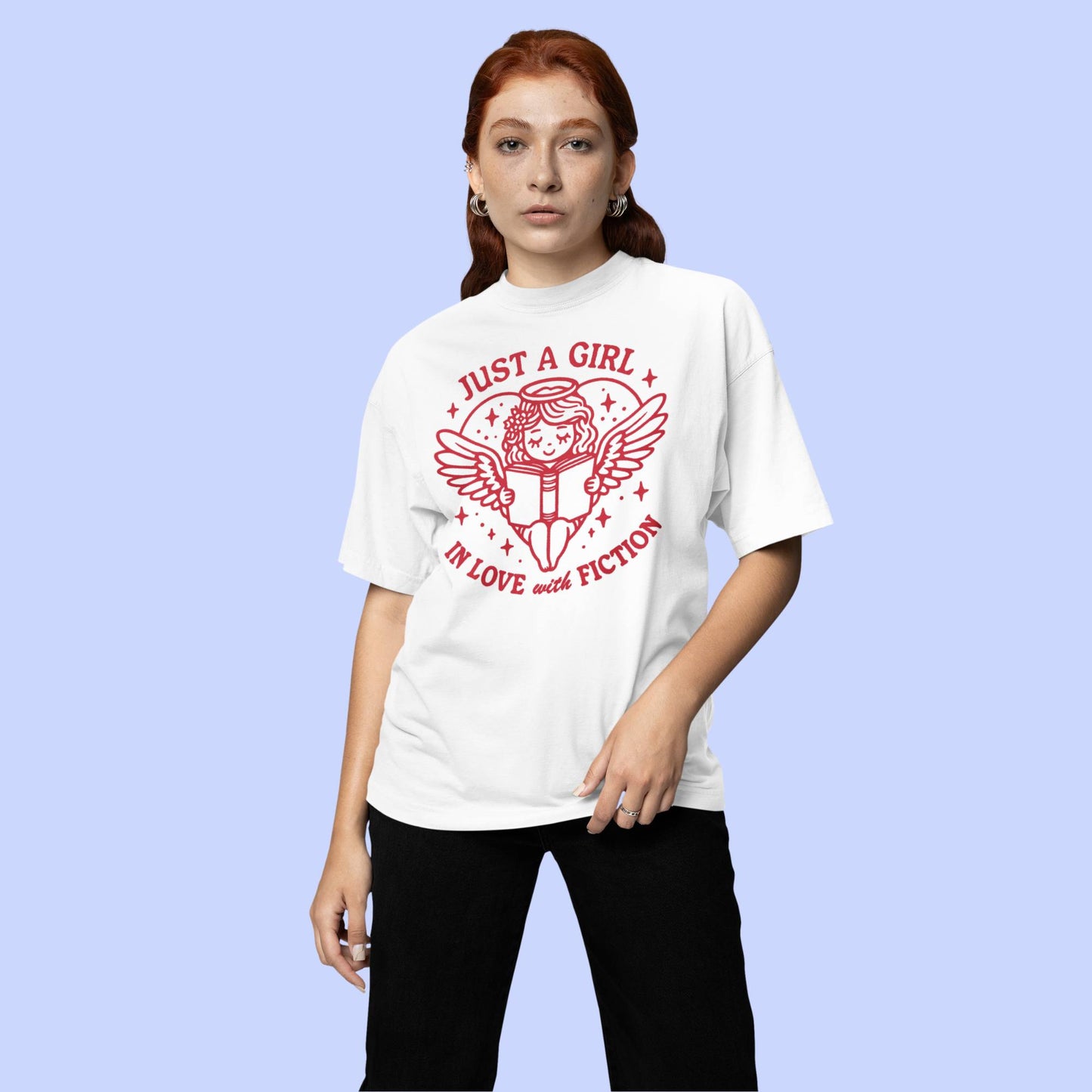 Just a Girl In Love with Fiction Premium T-Shirt