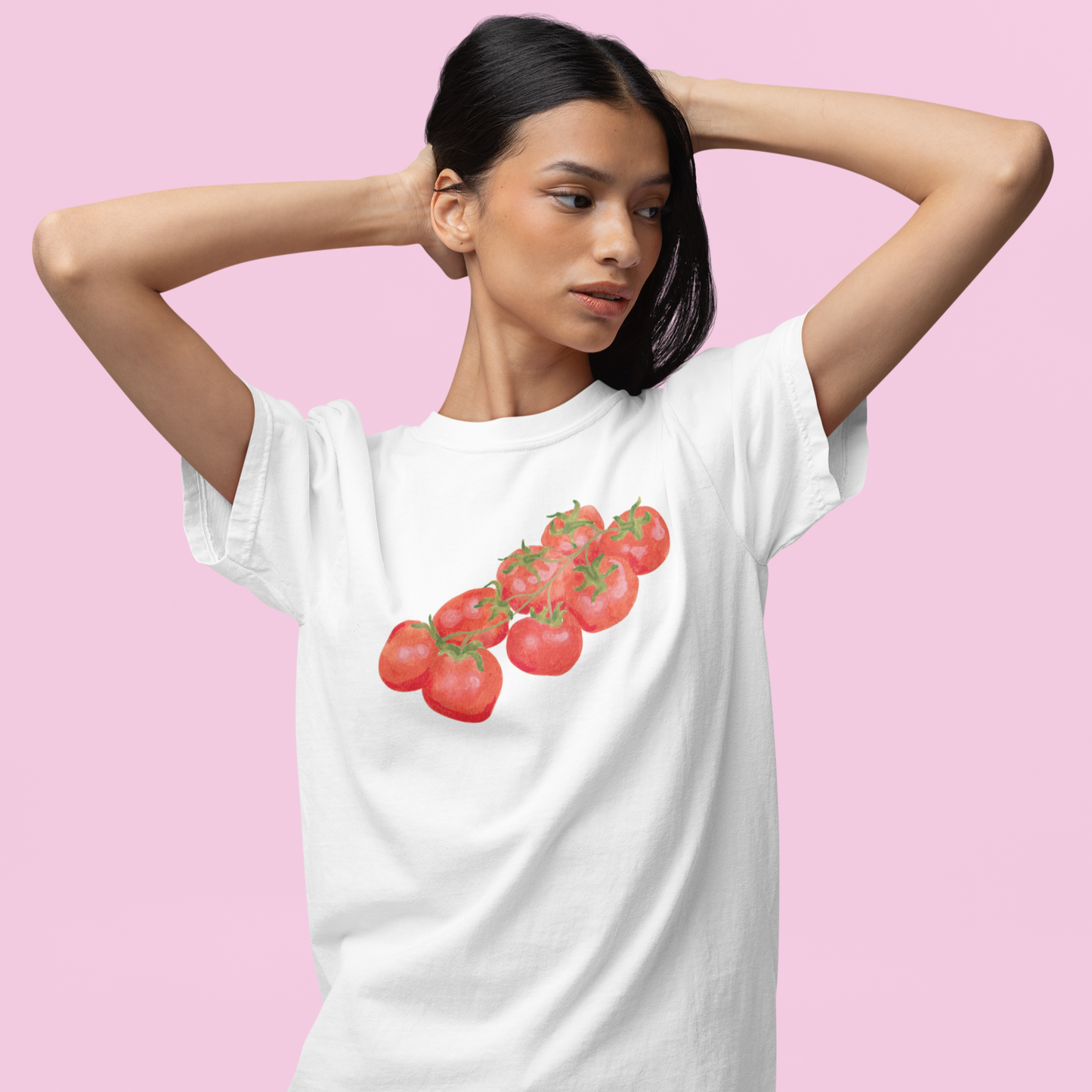 Tomato Girl Watercolor Premium T-Shirt