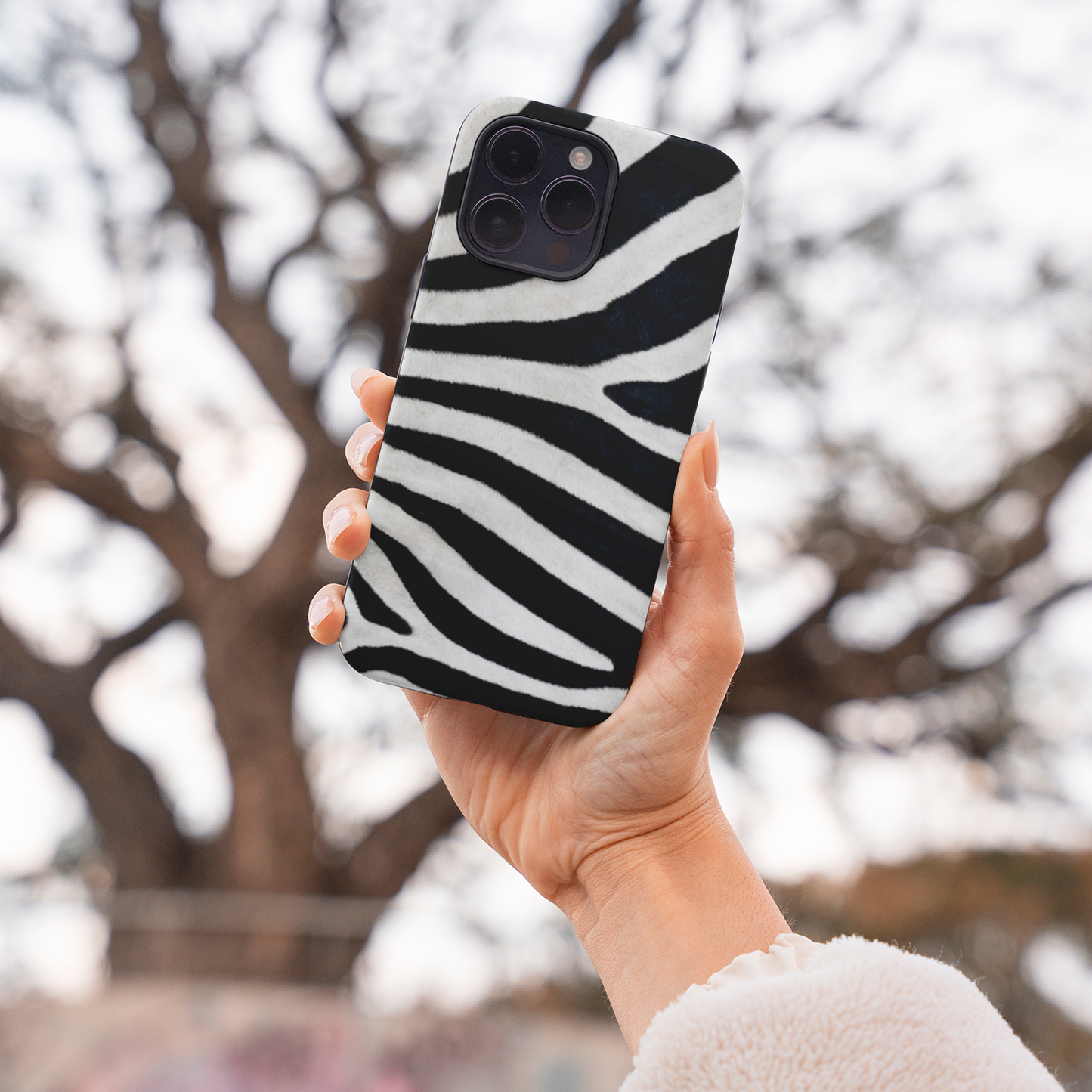 Zebra Print iPhone Case