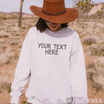 CUSTOM Your Text Scribbles Sweatshirt