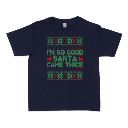 Santa Came Twice Christmas Baby Tee