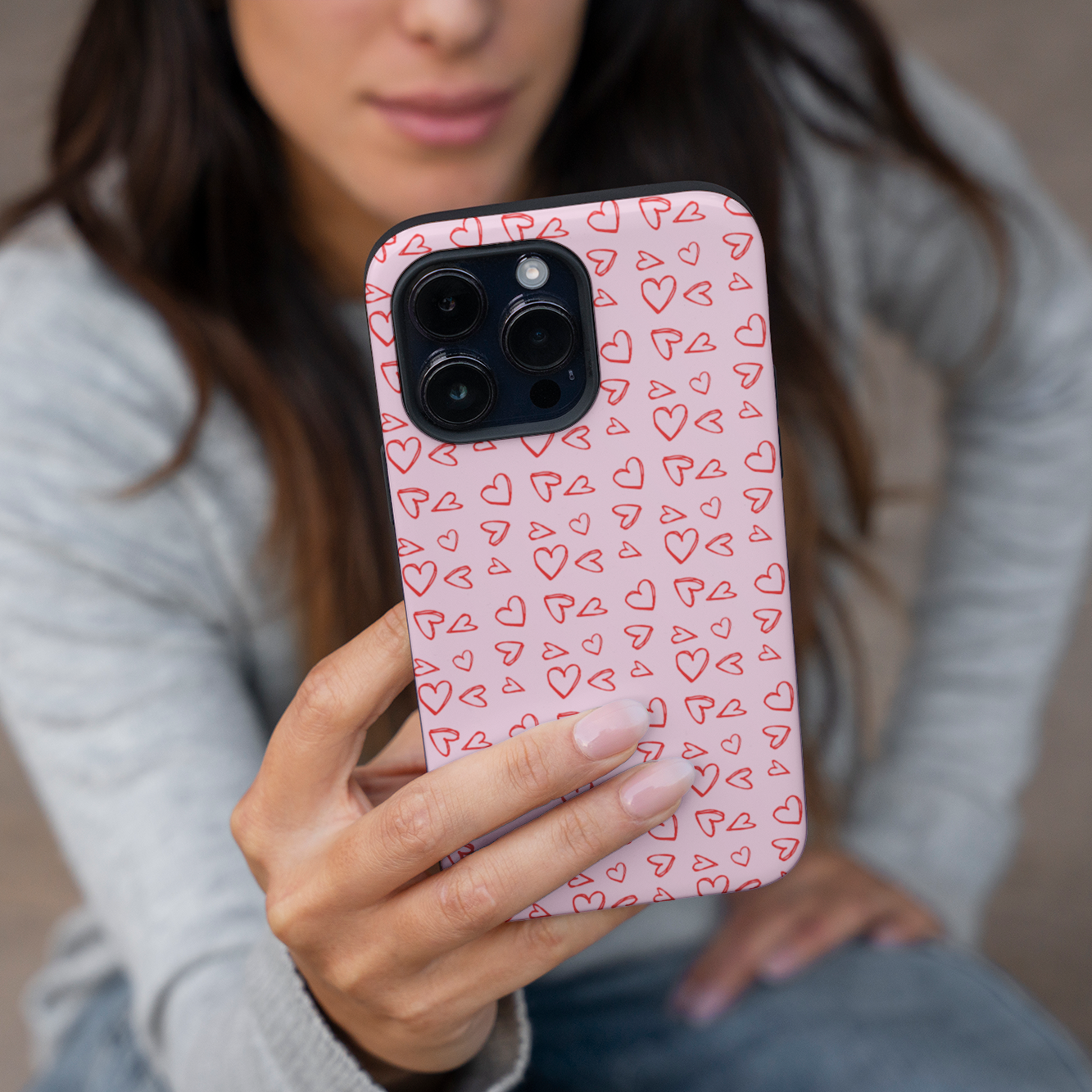 Doodle My Heart iPhone Case