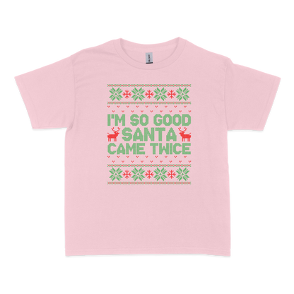 Santa Came Twice Christmas Baby Tee