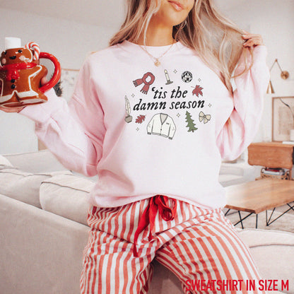 ‘Tis The Damn Season Christmas Crewneck Sweatshirt