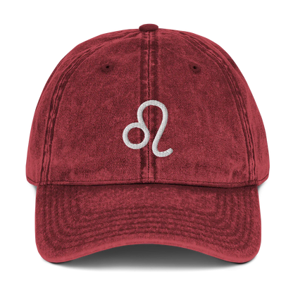 Embroidered Zodiac Symbol Vintage Cap