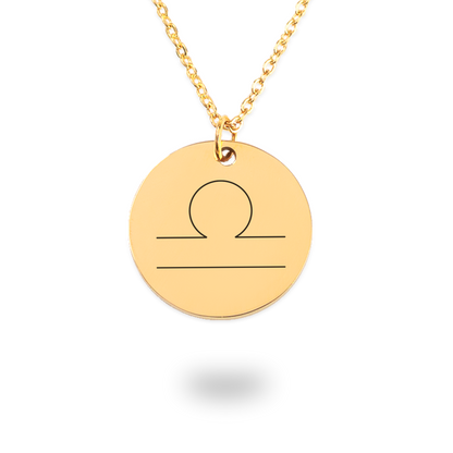 Libra As Fuck Zodiac Coin Necklace