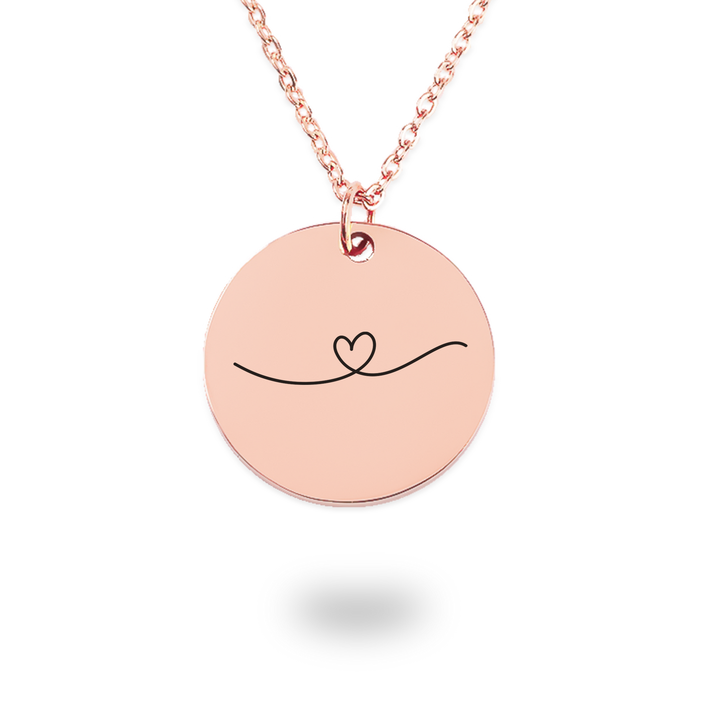 Best Friend Love Heart Coin Necklace