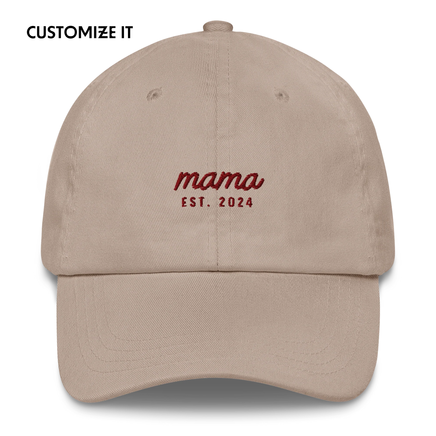 CUSTOM Mama Year Embroidered Dad Hat