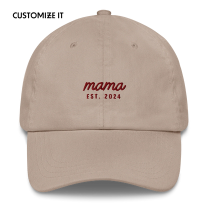 CUSTOM Mama Year Embroidered Dad Hat