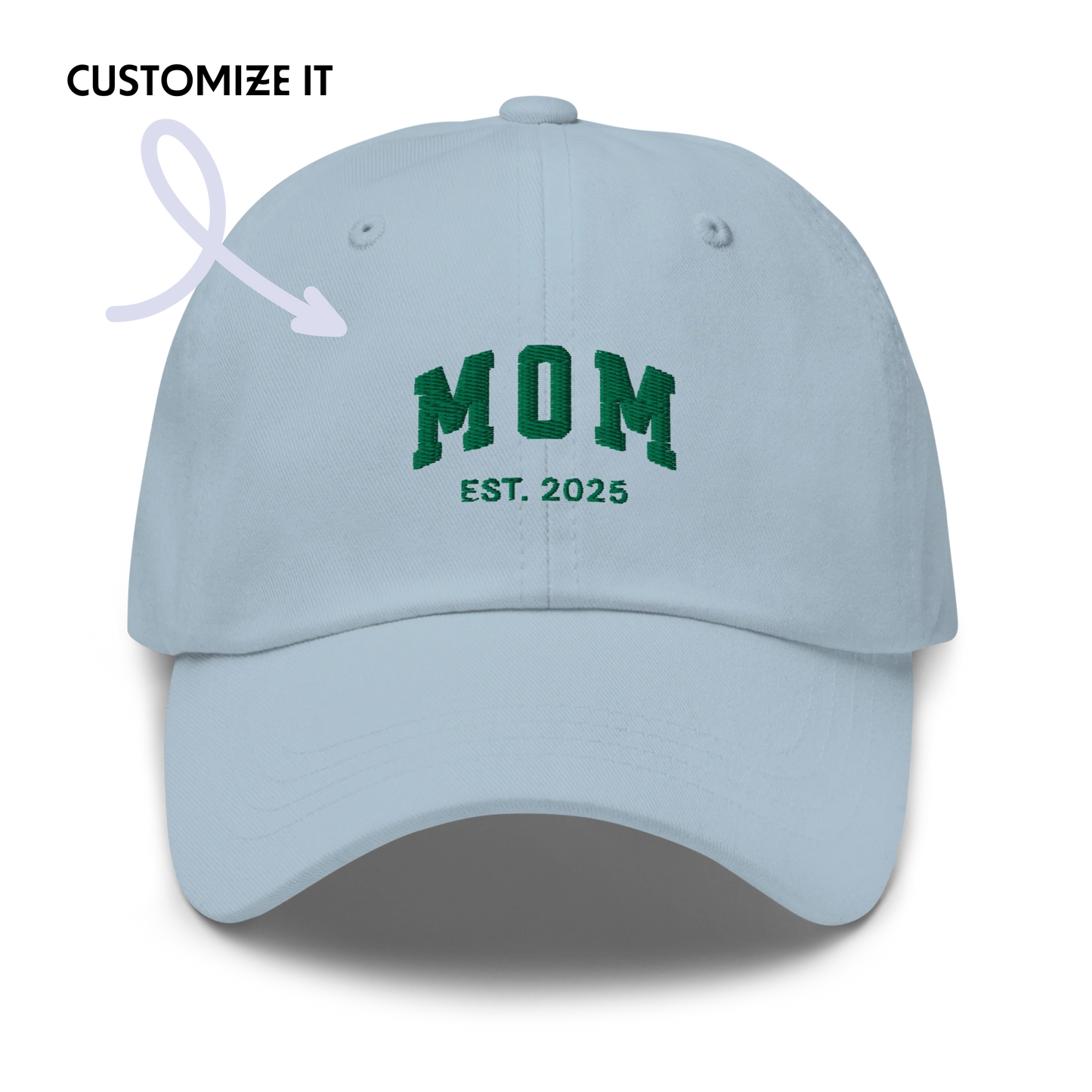 CUSTOM YEAR Mom to Be Embroidered Dad Hat