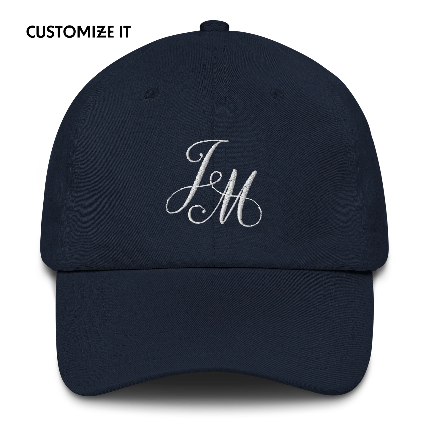 CUSTOM Monogrammed Initials Embroidered Cap