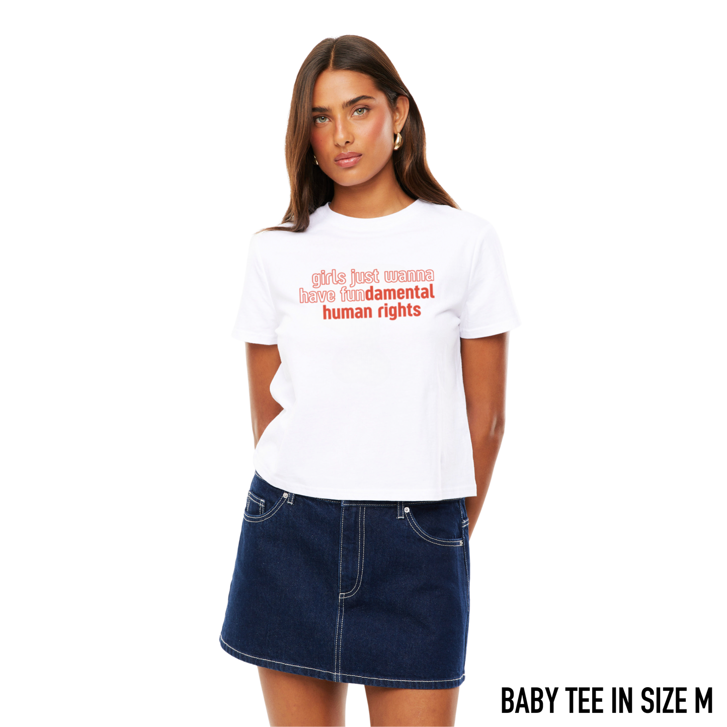 Girls Fundamental Human Rights Baby Tee