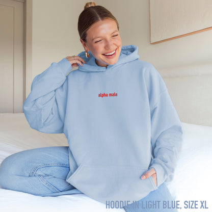 Alpha Male Feminist Embroidered Hoodie