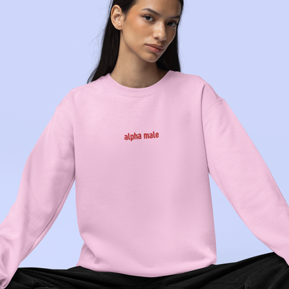 Alpha Male Feminist Embroidered Sweatshirt