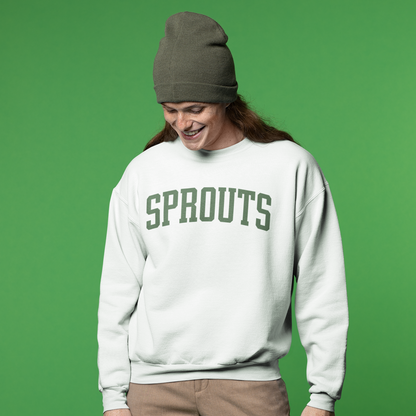 Sprouts Christmas Food Varsity Sweatshirt