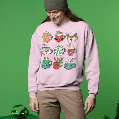 Christmas Hot Drinks Mugs Sweatshirt