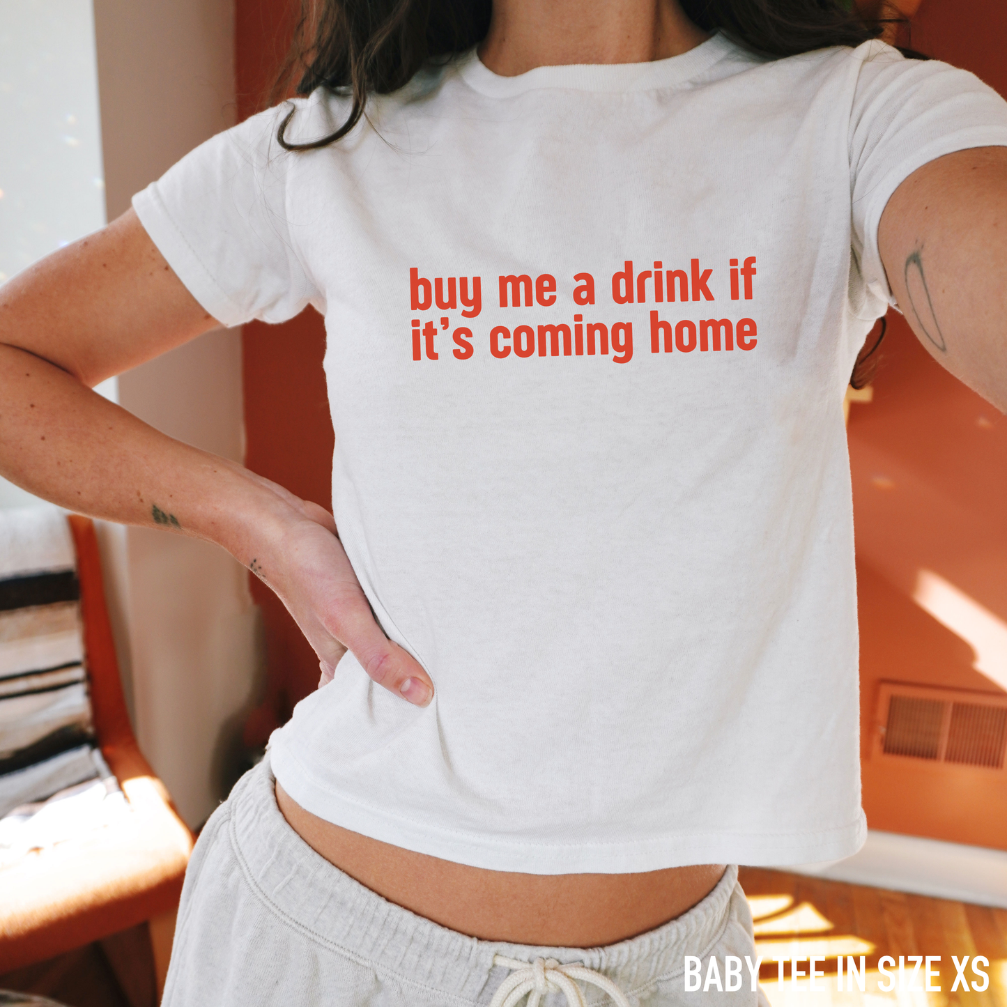 Buy Me a Drink If It's Coming Home World Cup Football Baby Tee
