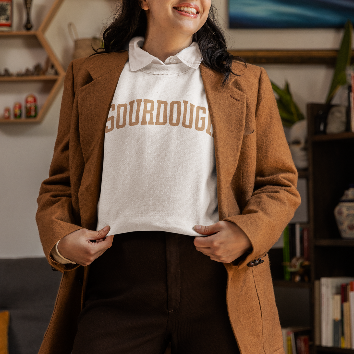 Sourdough Bread Foodie Varsity Sweatshirt