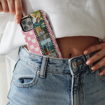 CUSTOM PHOTO Think Pink Aesthetic iPhone Case