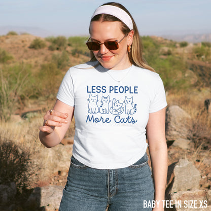 Less People More Cats Baby Tee