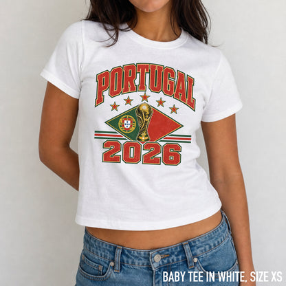 Portugal 2026 Football World Cup Baby Tee