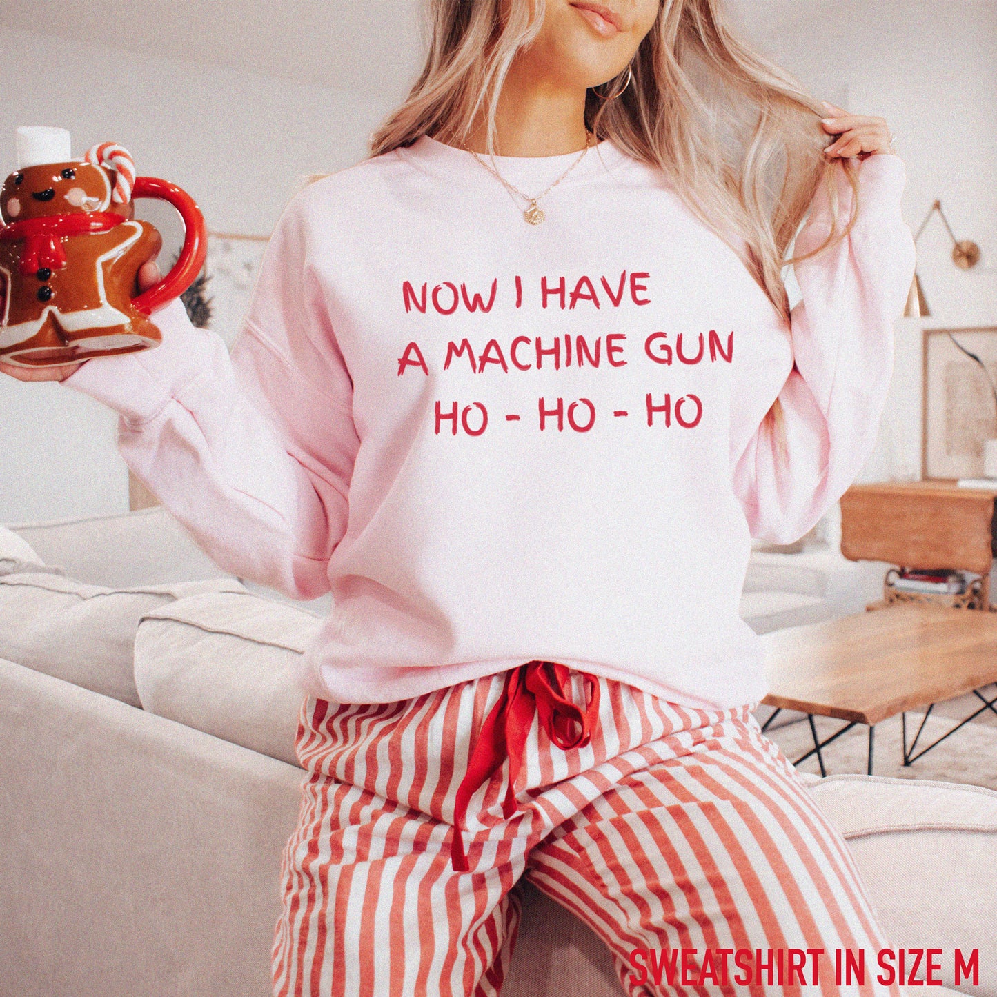 Now I Have a Machine Gun Die Hard Christmas Crewneck Sweatshirt