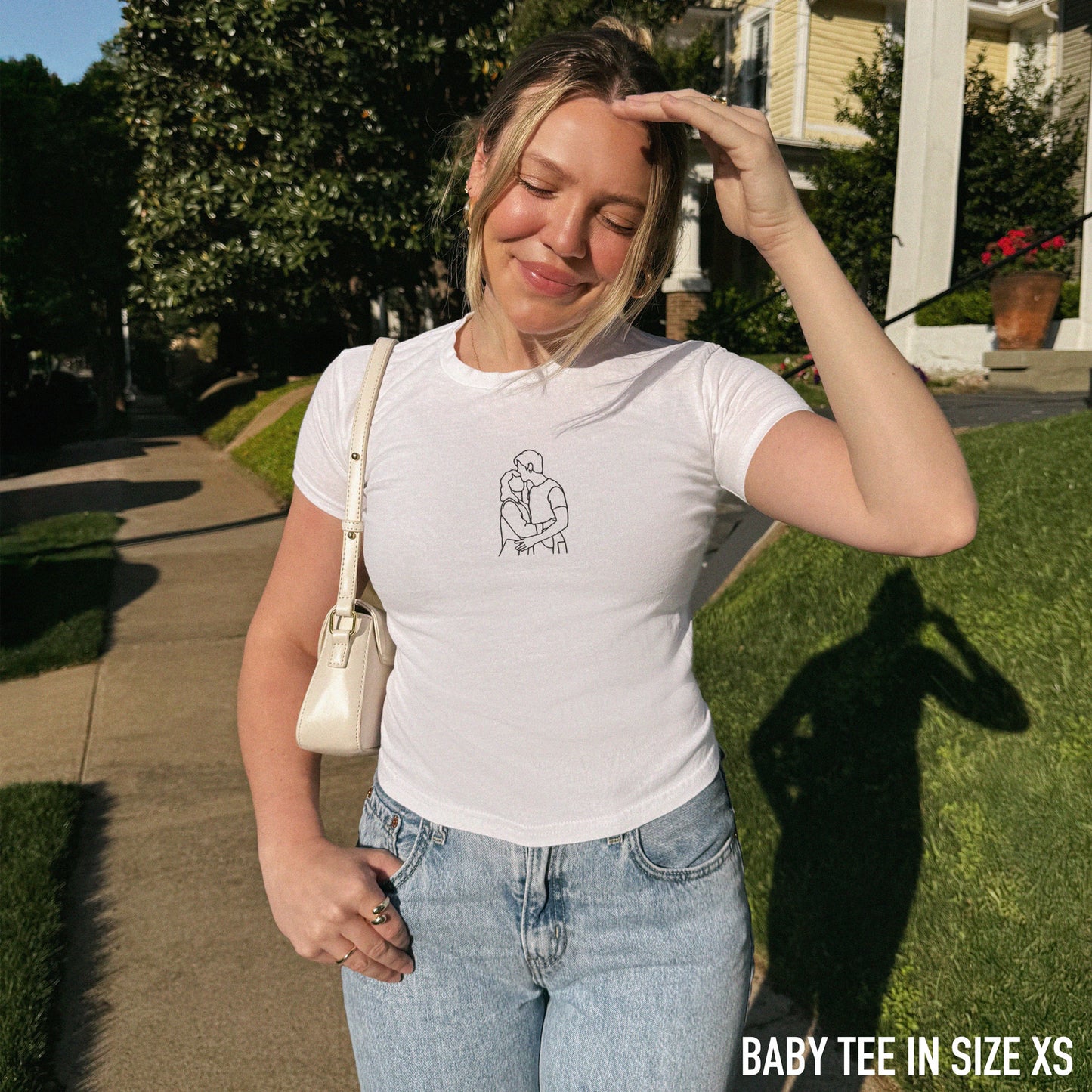 CUSTOM Embroidered Photo Portrait Baby Tee