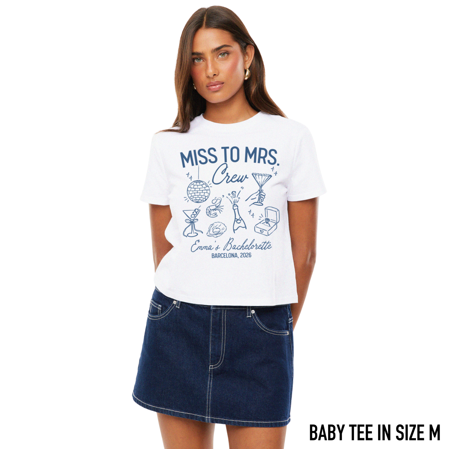CUSTOM Bachelorette Party Trip Baby Tee